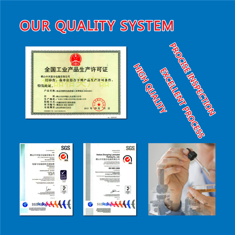 Plastic Matt Varnish Multicolor Cosmetics Packaging Bag for Facial Mask