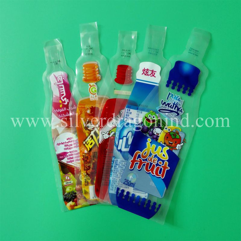 Custom Printed Plastic Drink Bags for 50ml, 100ml, 150ml, 200ml, 250ml, 300ml, 350ml, 400ml, 450ml&500ml