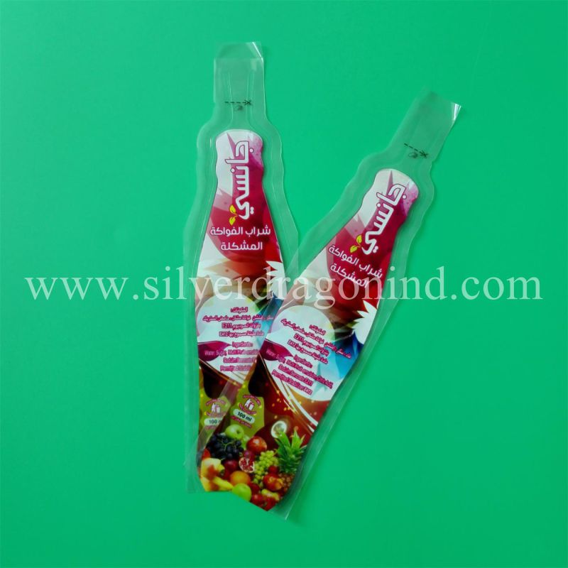 Custom Printed Plastic Drink Bags for 50ml, 100ml, 150ml, 200ml, 250ml, 300ml, 350ml, 400ml, 450ml&500ml