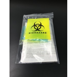 Ht-0760 Hiprove Brand Ziplock Bag for Biohazard Waste