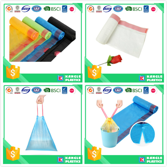 Hot Sale Disposable Drawstring Kitchen Trash Bags