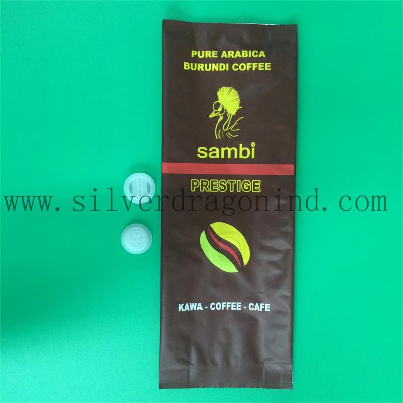 Colorful Plastic Coffee Bean Packaging Bag with Valve