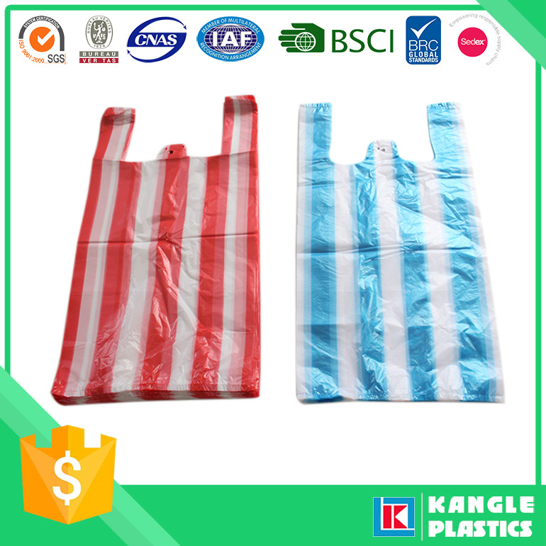 Hot Sale Durable Plastic T-Shirt Bag with You Own Logo