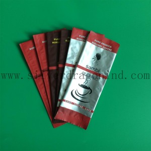 Colorful Plastic Coffee Bean Package Bag with Side Gusset
