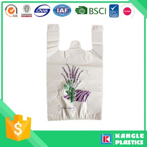 Hot Sale Durable Plastic T-Shirt Bag with You Own Logo