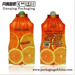 Orange Juice Injection Pouch Tearable Drinking Bags