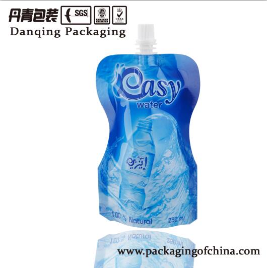 250ml Custom Shape Plastic Bags Water Plastic Pouch