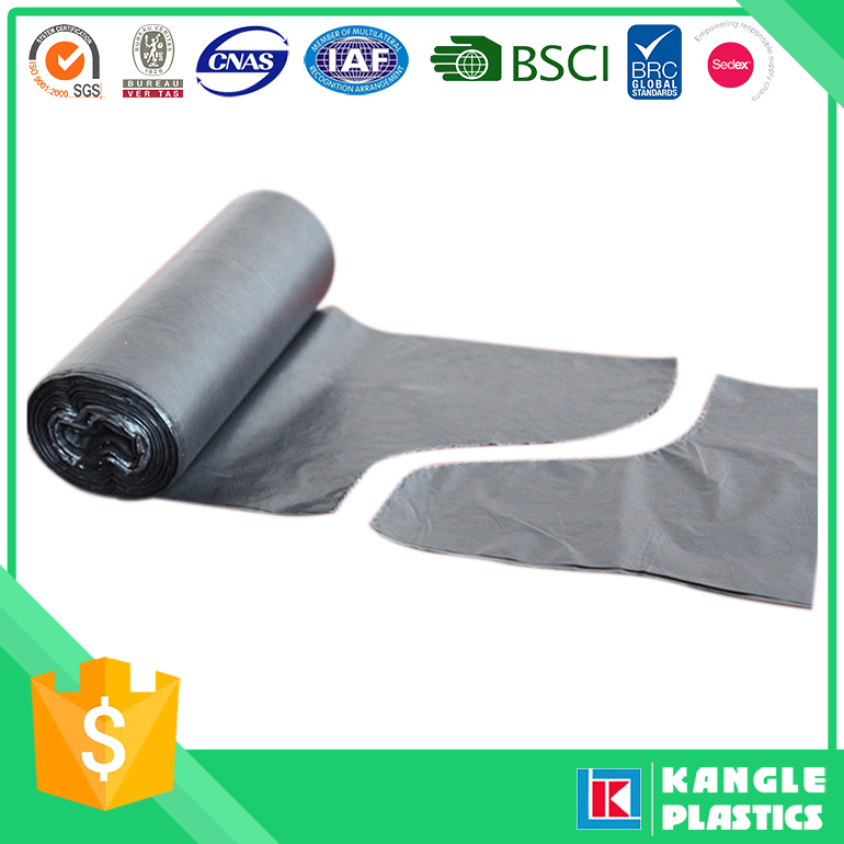 Factory Price Plastic Garbage Bag with Tie Handle