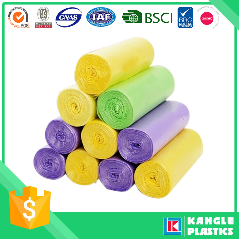 Plastic Recycled Trash Can Liner on Roll