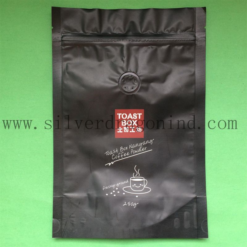 Shock Resistance Plastic Coffee Packing Bag Without Valve
