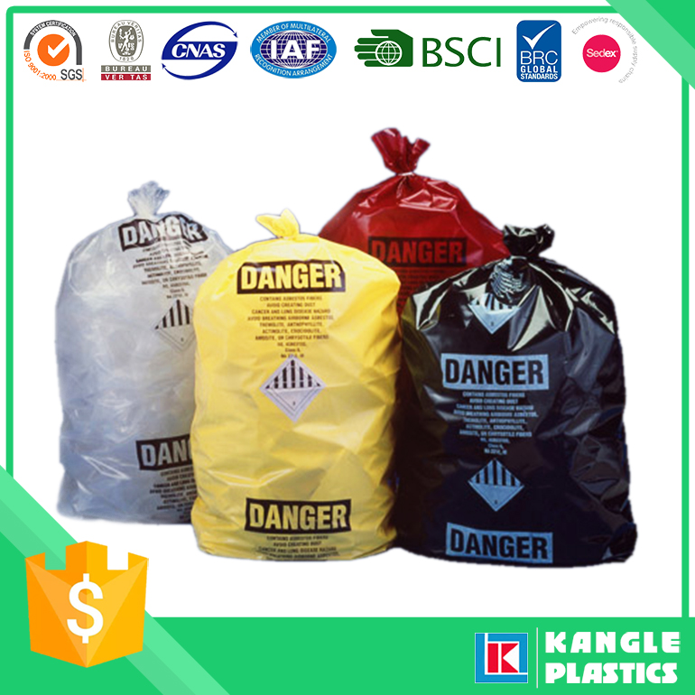 Factory Price Plastic Disposable Biohazard Bag