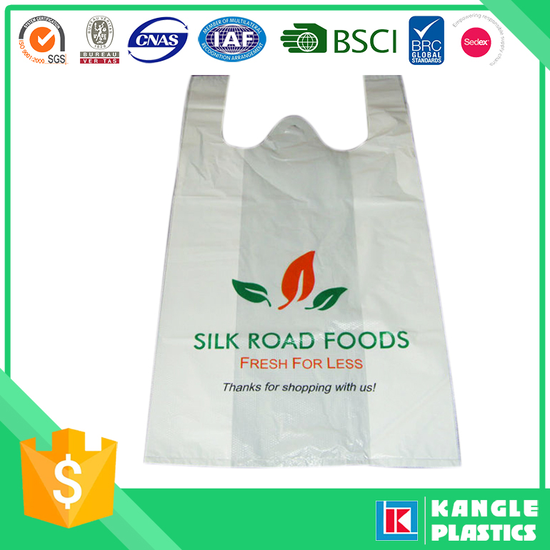 Plastic Recyclable Vest Bag with You Own Logo