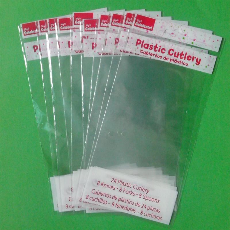 BOPP Plastic Bag with Plastic Cutlery
