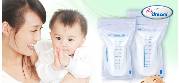 8oz Pre-Sterilizing Breastmilk Storage Bags with Your Brand