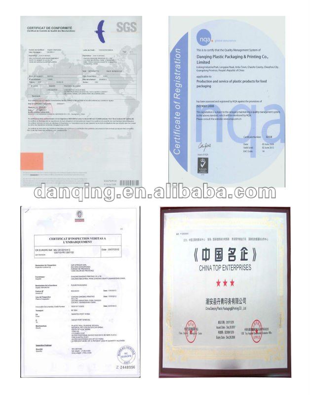 Guangdong Food Packaging Stand up Pouch with Tube Hole