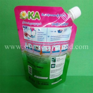 Customized Packaging Doypack with Spout for Juice, Wine, Milk