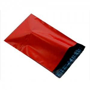 Red Cuatomizable Printed T-Shirt Plastic Bag