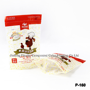 Stand up Dog Food Bag with Zipper and Bottom Gusset