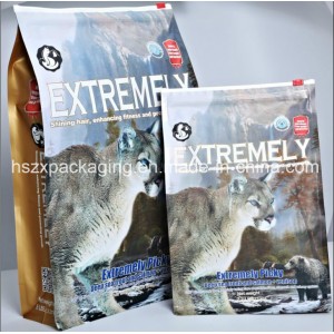 Stand up Plastic Soft Cat Pet Food Packing with Zip