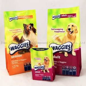 Plastic Packaging Zip Stand up Dog Food Packaging Pouch, Dog Treat Pouch, Pet Food Bag
