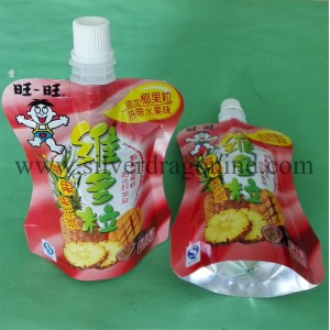Customized Packaging Stand up Bags with Spout for Drinks, Juice