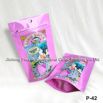 Plastic Pet Food Bag with Zipper