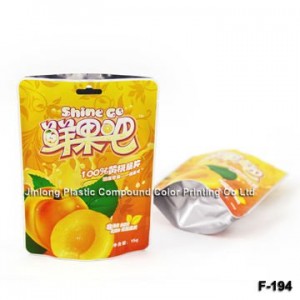 Custom Order Aluminum Stand up fruit Pouch Bag