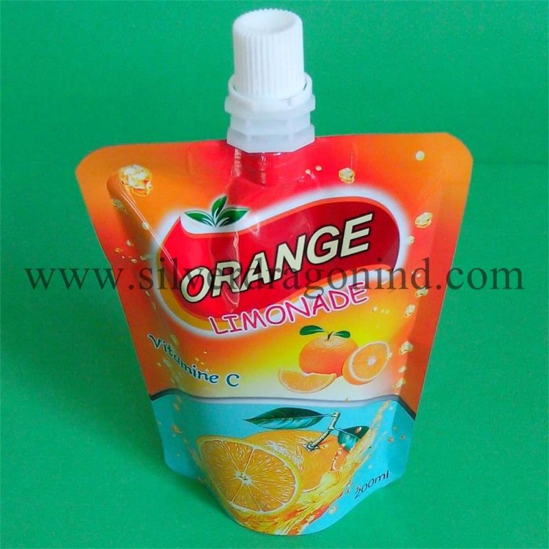 FDA Proved Stand up Spout Pouch for 200ml Juice Packing