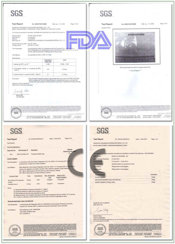 Printable Food Vacuum Bag