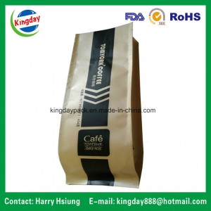 Coffee Bag with Valve &amp;amp; Tin-Tae &amp;amp; Kraft Paper