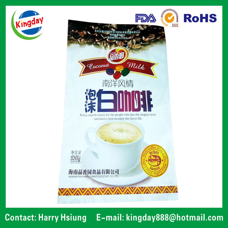 3 Sides Sealing Coffee Bag with Different Material