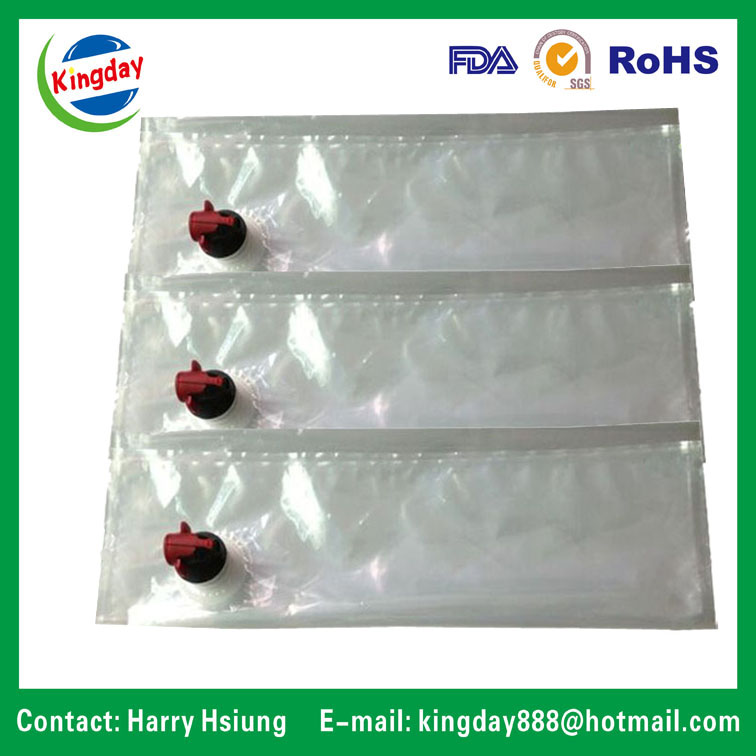 Clear/Metallic Bag in Box with Spout for Filling Pure Water