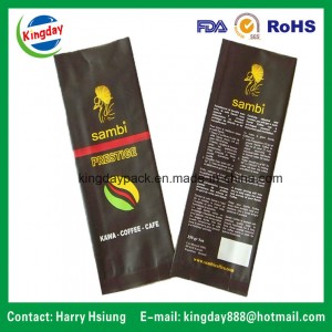 Metallic Material Coffee Bag with Side Gussets