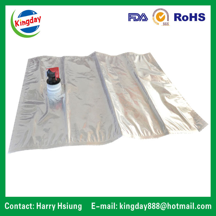 Metallic Bag in Box with Spout for Filling Wine
