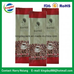 Coffee Bag with Valve &amp;amp; Tin-Tae for 4 Sides Sealing