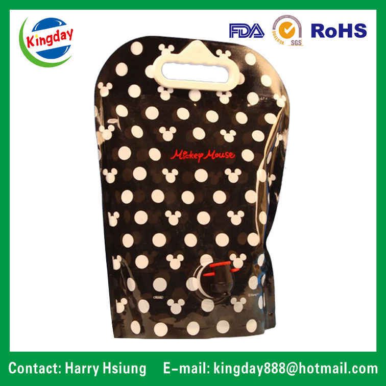 Wine Bag in Box with Spout & Handle Hole