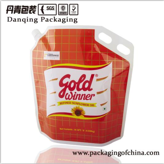 5L Printing Cocnut/Oil Stand up Pouch with Handle