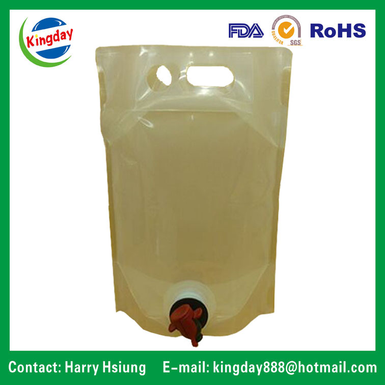 Clear Bag in Box with Spout/Cap for Oil