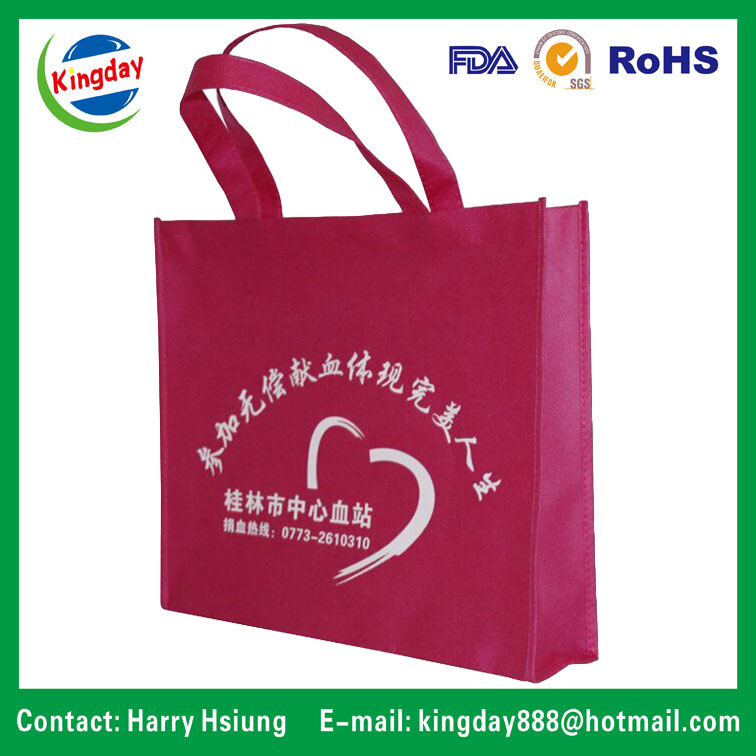 Non Woven Bag / Shopping Promotion Bag with Soft-Loop and Lamination Plastic Film