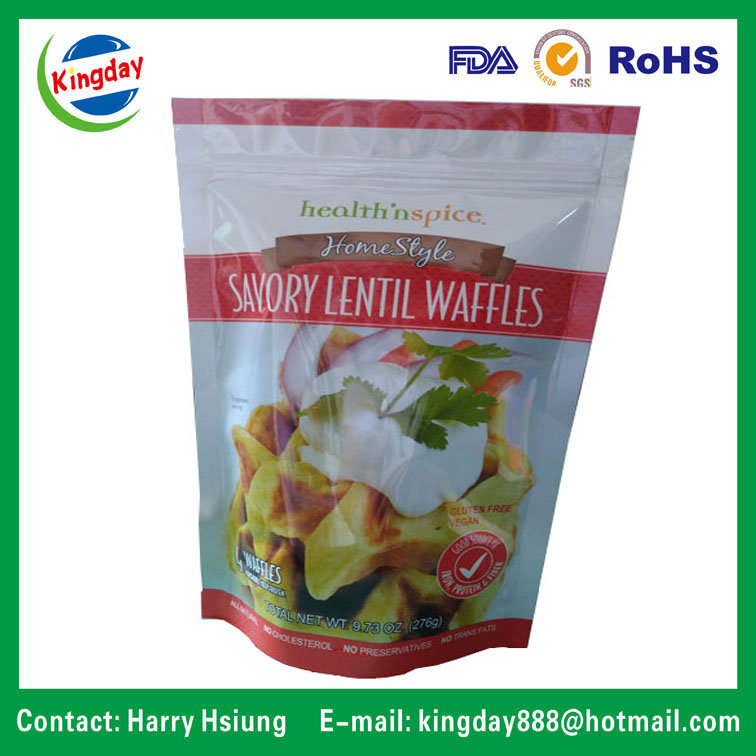 Standup Ziplock Food Packaging Bag for Dry Fruit / Dry Food /Dry Cargo