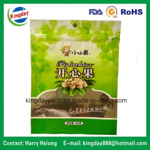 Standup Ziplock Packaging Bag for Peanut, Nuts, Melon Seeds Dry Food