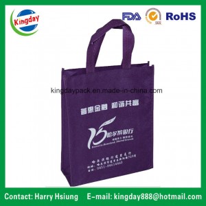 Non Woven Bag / Shopping Promotion Bag with Soft-Loop and Lamination Plastic Film