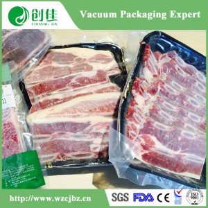 PA PE EVOH Tranparent Plastic Vacuum Food Packing Bag for Meat
