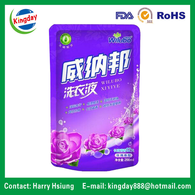 Standup Spout Pouch for Fruit Juice or Beverage or Laundry Detergent Packaging Bag