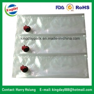 Transparent Bag in Box with Spout for Filling Juice / Apple/ Wine