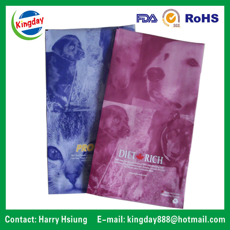 Pet Food Packaging Bag, with Ziplock/ Standup/4 Sides Sealing/8 Sides Sealing/ 15kgs Pet Food Bag