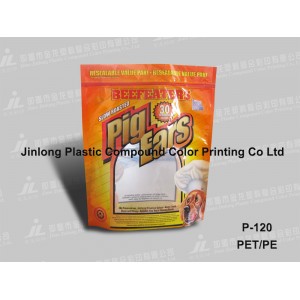 Stand up Plastic Pet Food Packaging Bag
