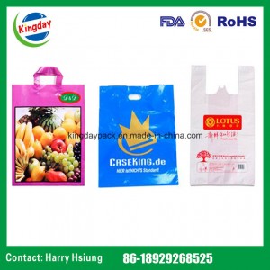 Printing Plastic Bags, Shopping Vest Carrier Bag, Mail Bag, Die-Cut Patched Bag, Soft Loop Carrier Bag and PP Self-Adhesive Bag