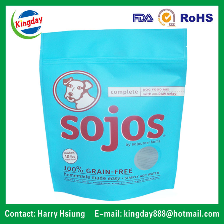 Pet Food Packaging Bag, with Ziplock/ Standup/4 Sides Sealing/8 Sides Sealing/ 15kgs Pet Food Bag