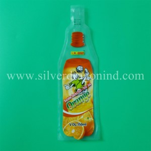 150ml Plastic Drink Bag with Bottle Shape